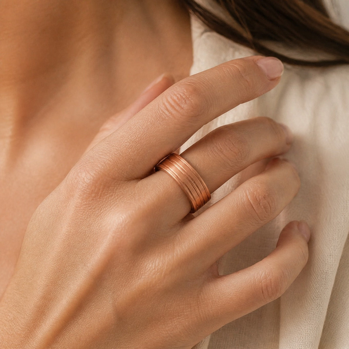Anillo de banda de cobre Sovereign – imagen 2