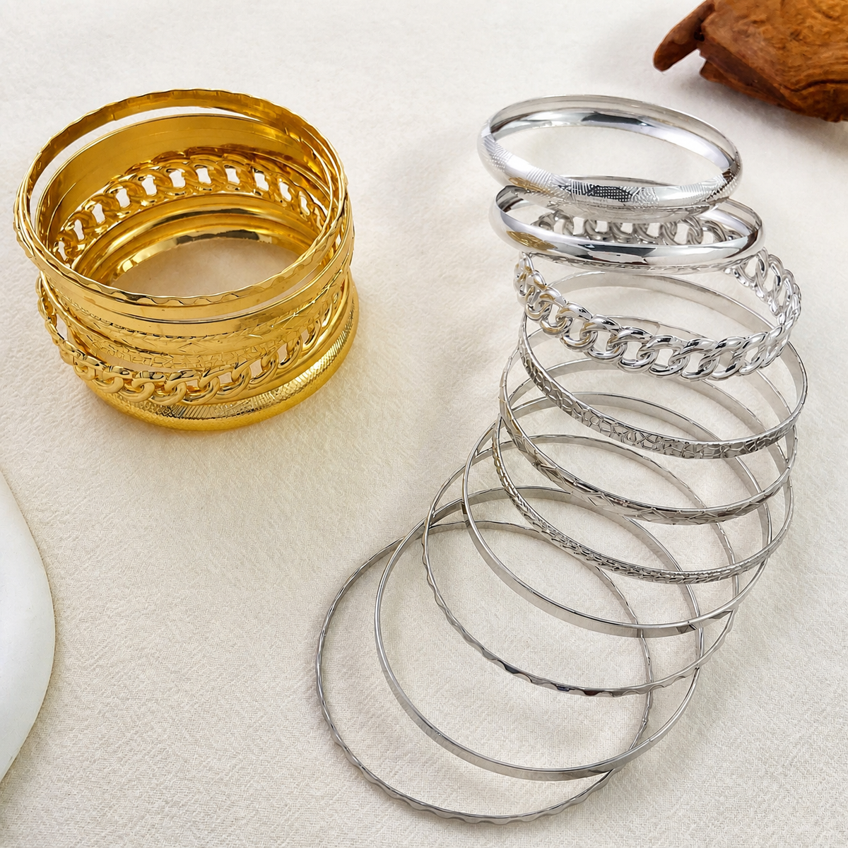 Conjunto de pulseras bohemias místicas — Carmen, Lucía & Rocío