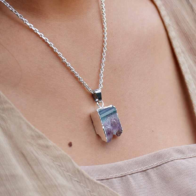 Collar celestial de amatista