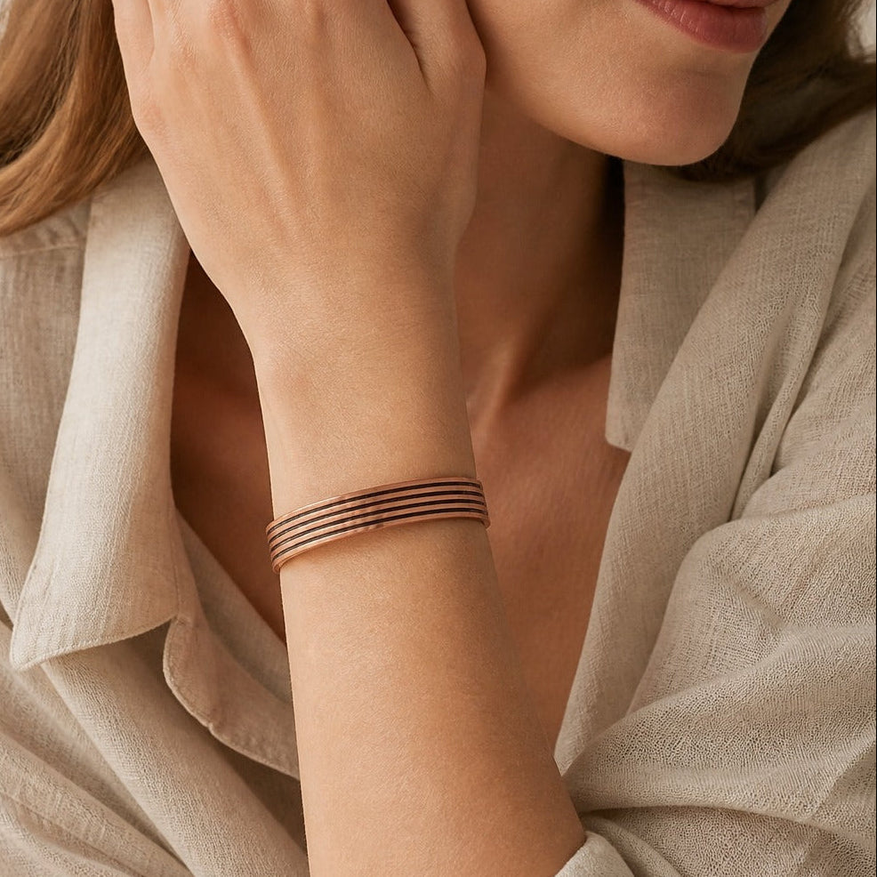 Pulsera de cobre Armonía Serena — Carmen, Lucía & Rocío