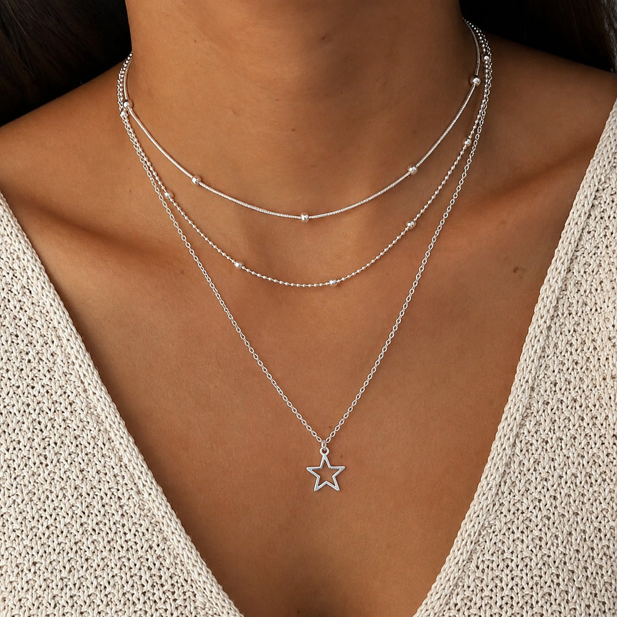 Collar Estrella Polar de plata