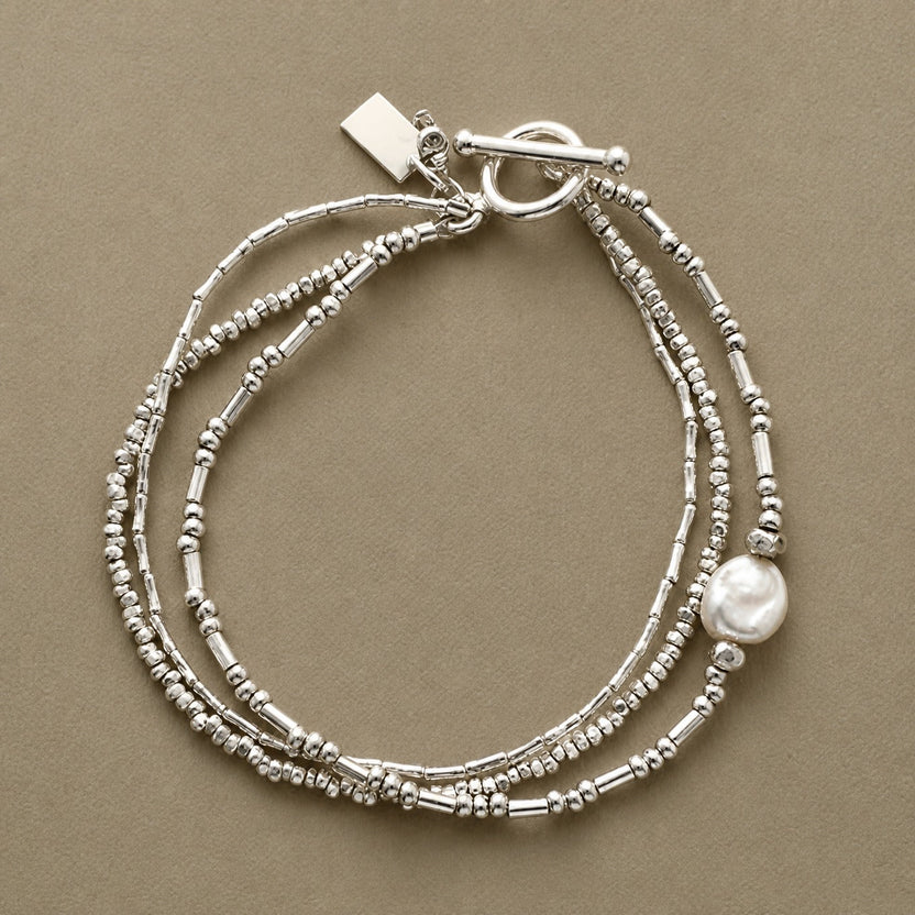 Colección couture de pulseras de perlas