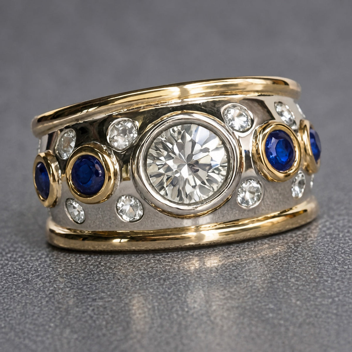 Anillo vintage de circonita cúbica incrustada