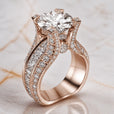 Anillo de diseño llamativo de cristal de lujo — Carmen, Lucía & Rocío