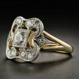 Anillo vintage de oro con circonita – imagen 3