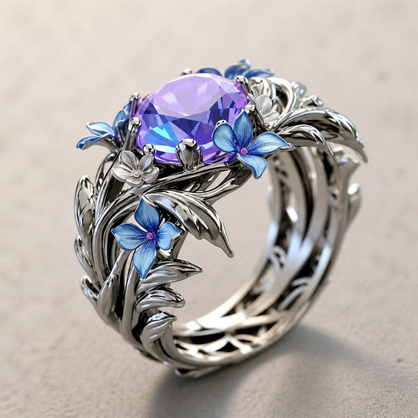 Anillo Lavender Bloom de herencia