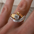 Anillo bicolor artístico – imagen 2