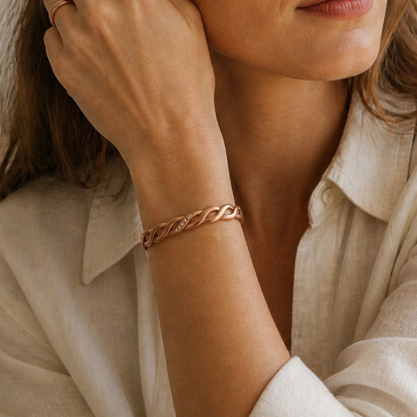 Pulsera de cobre Prestige con costura – imagen 2