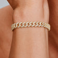 Pulsera cubana pavé brillante – imagen 2