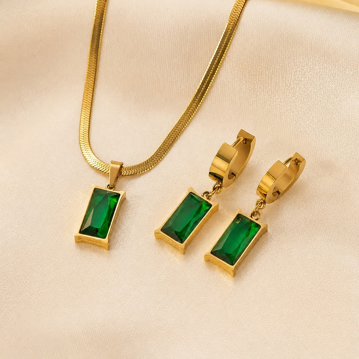 Conjunto de lujo Sauce Esmeralda