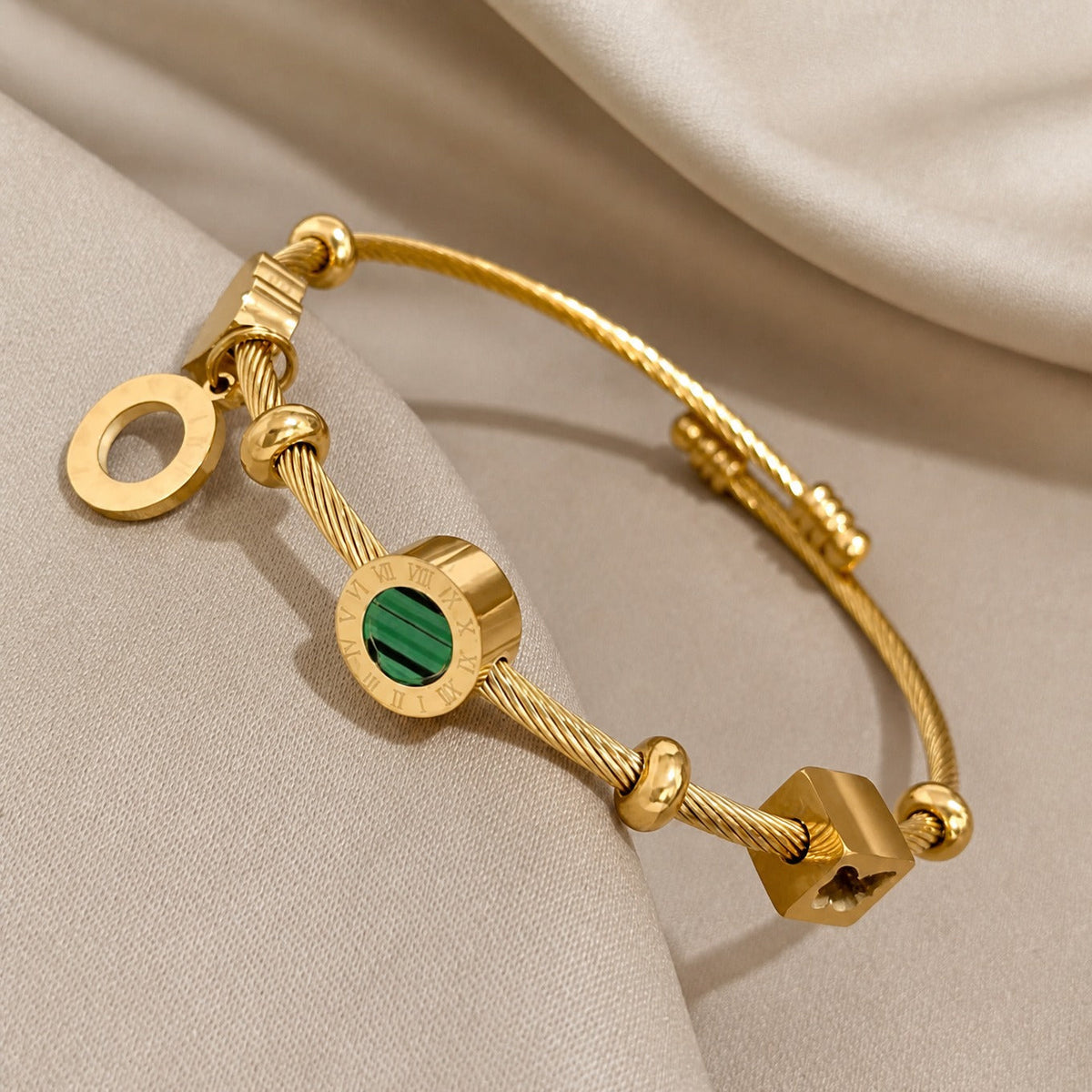Pulsera de lujo Golden Emerance
