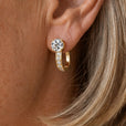 Pendientes de aro dorados Golden Empress – imagen 2