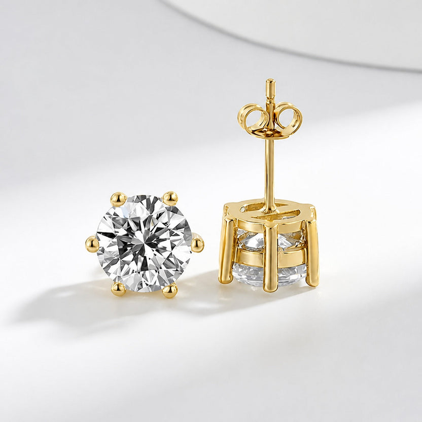 Pendientes de lujo con diamante