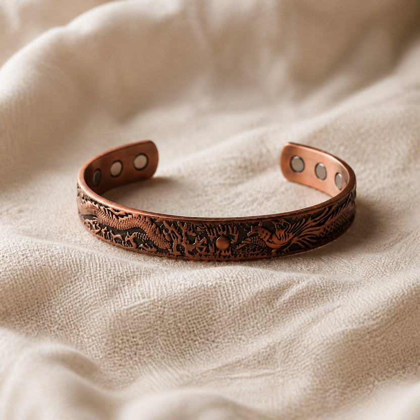 Pulsera rústica de cobre Loam