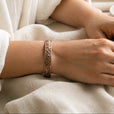 Pulsera rústica de cobre Loam – imagen 2