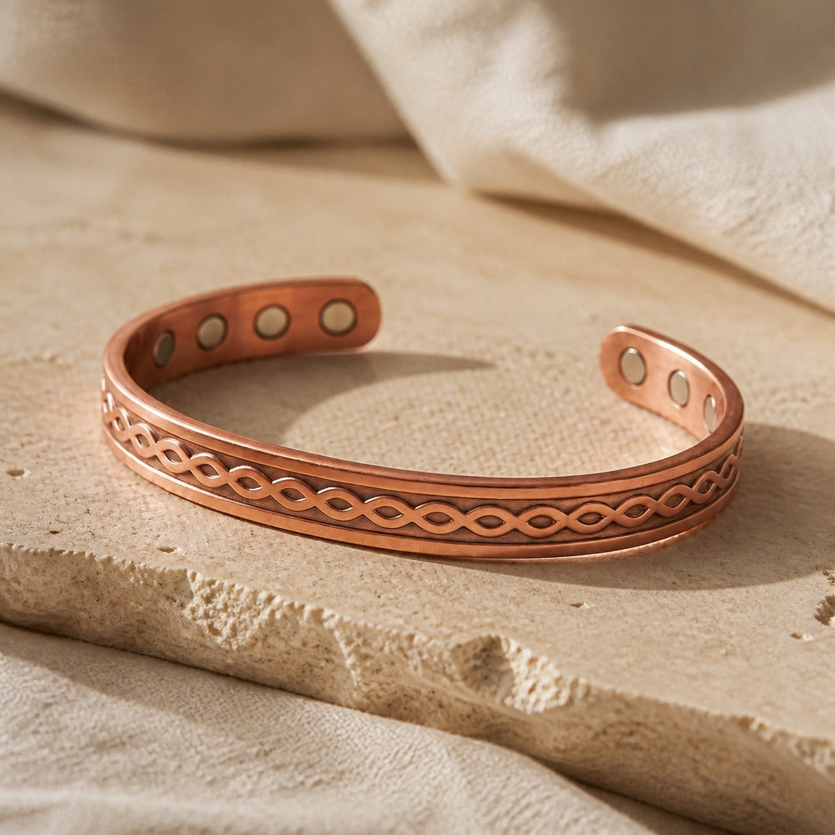 Pulsera de cobre Corriente de río