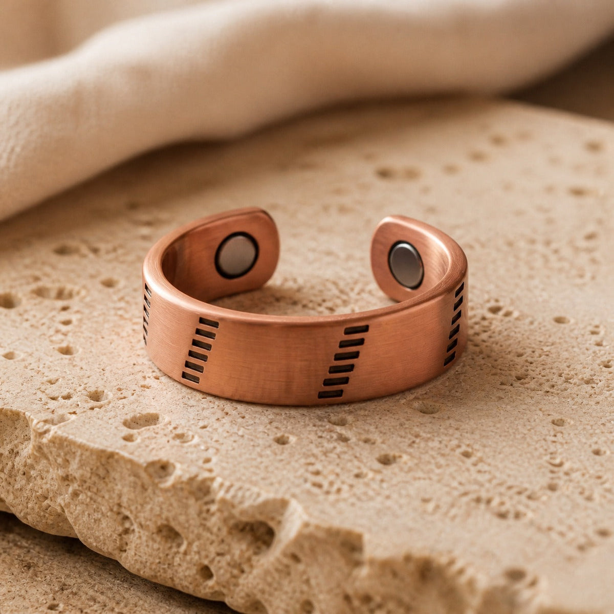 Anillo de cobre resplandor del hogar