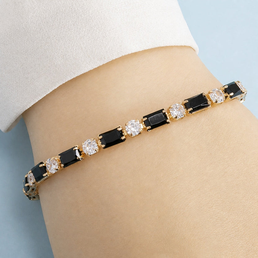 Pulsera bohemia statement de ónice