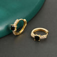 Pendientes vintage de circonita redonda