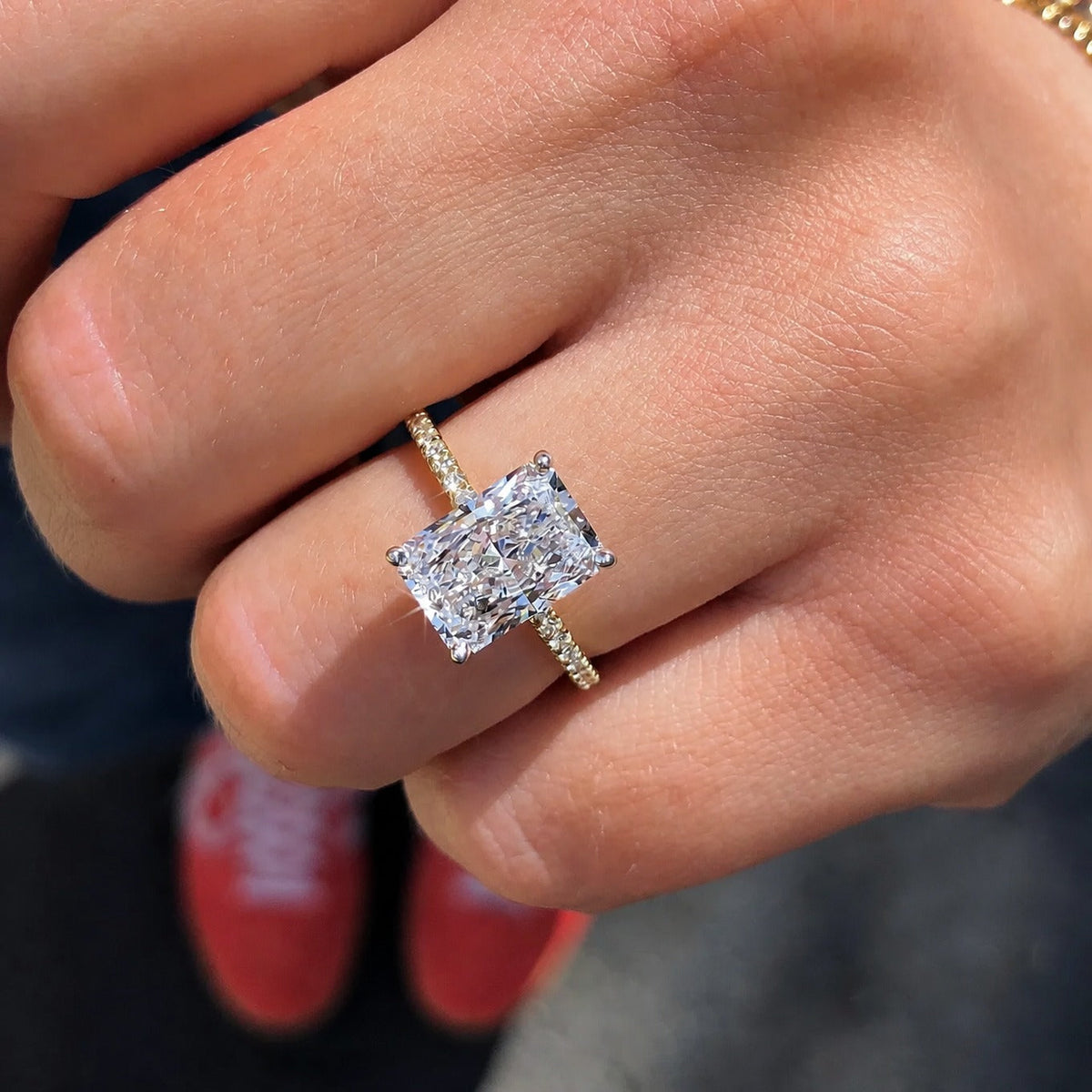 Anillo solitario radiante soberano – imagen 2