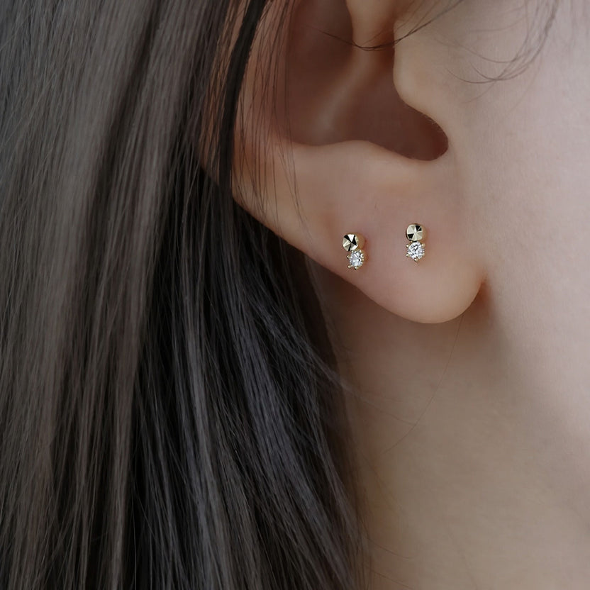Pendientes celestiales de circonita