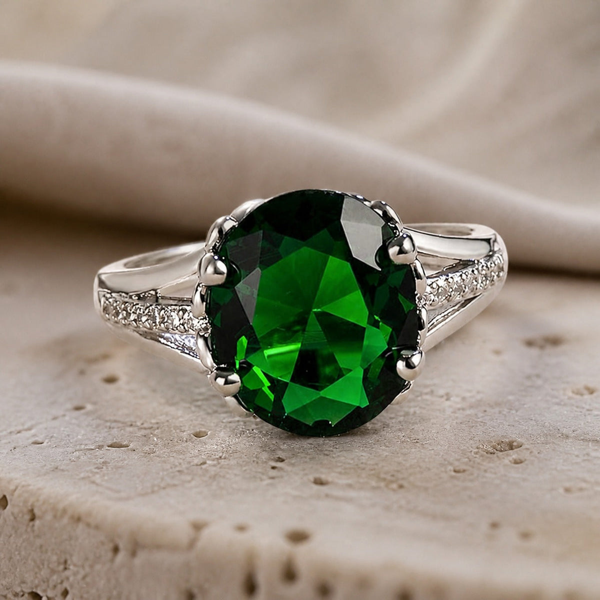 Anillo solitario Tesoro Esmeralda – imagen 2