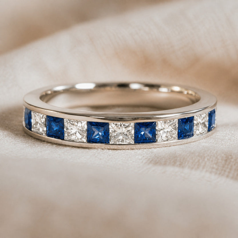 Anillo minimalista de zafiro Prestige