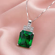 Collar Emerald Eternal de oro blanco – imagen 2