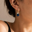 Exquisitos pendientes de zafiro en gota – imagen 2