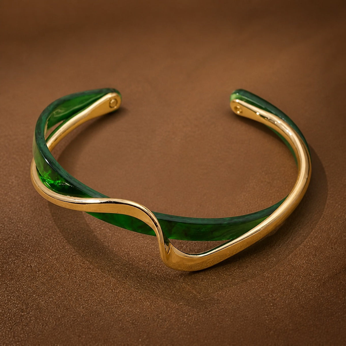 Brazalete Espejismo Esmeralda — Carmen, Lucía & Rocío