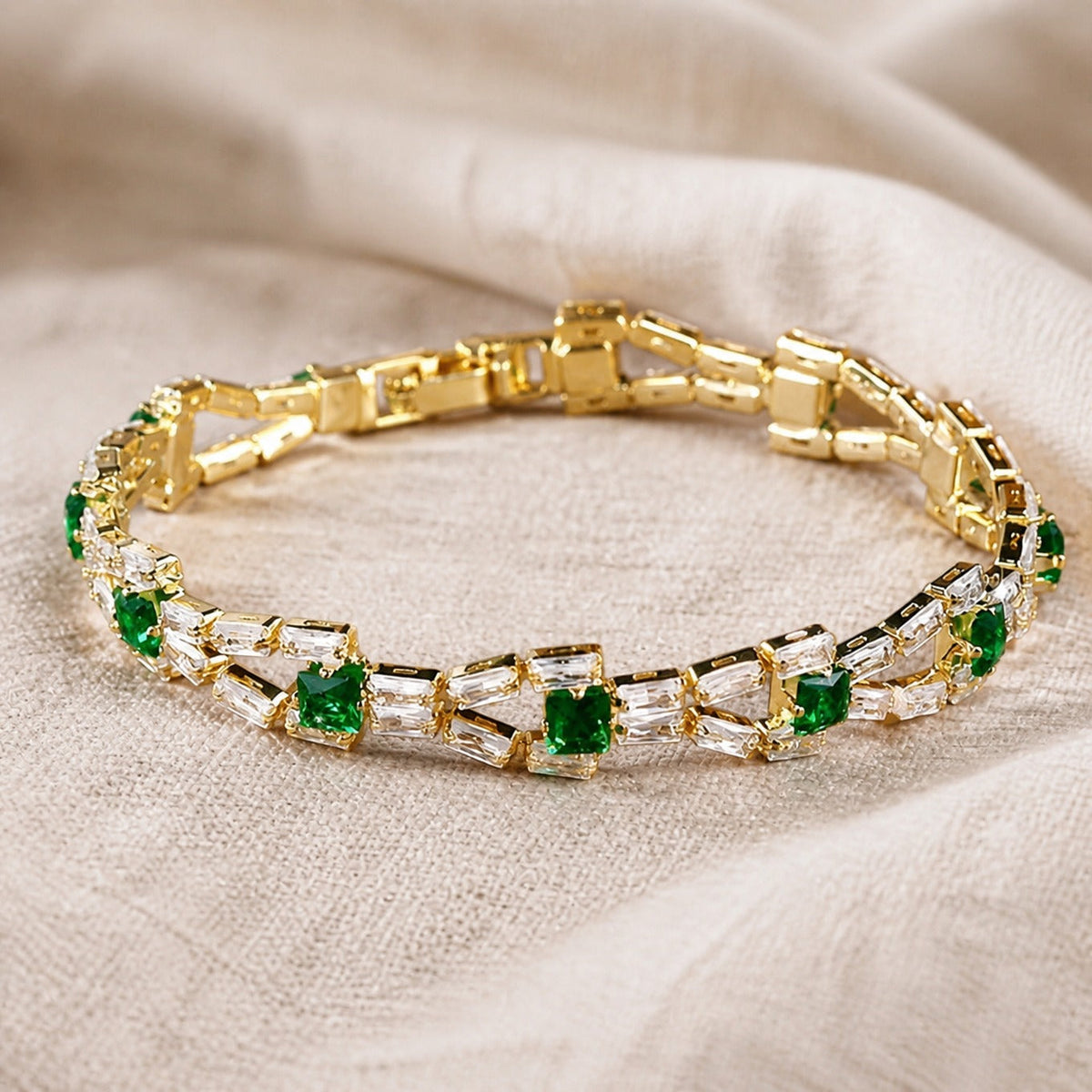 Pulsera de tenis Emerald Echelon – imagen 2