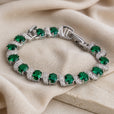 Pulsera de tenis Zenith esmeralda – imagen 2