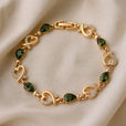 Pulsera de corazón esmeralda encantada – imagen 2