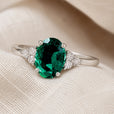 Anillo ovalado de esmeralda Prestige – imagen 2