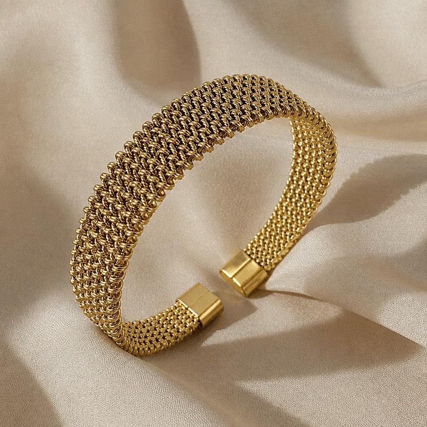 Brazalete dorado tejido imperial