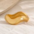 Brazalete dorado curvo Sovereign – imagen 2