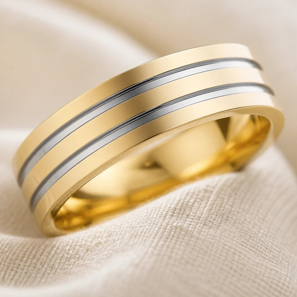 Anillo bohemio retro en capas