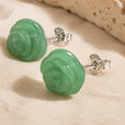 Pendientes de rosa de jade – imagen 2