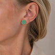 Pendientes de rosa de jade