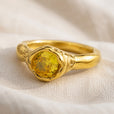 Anillo Signature de circonita dorado – imagen 3