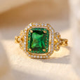 Anillo Elowira Starwynne de oro con esmeralda