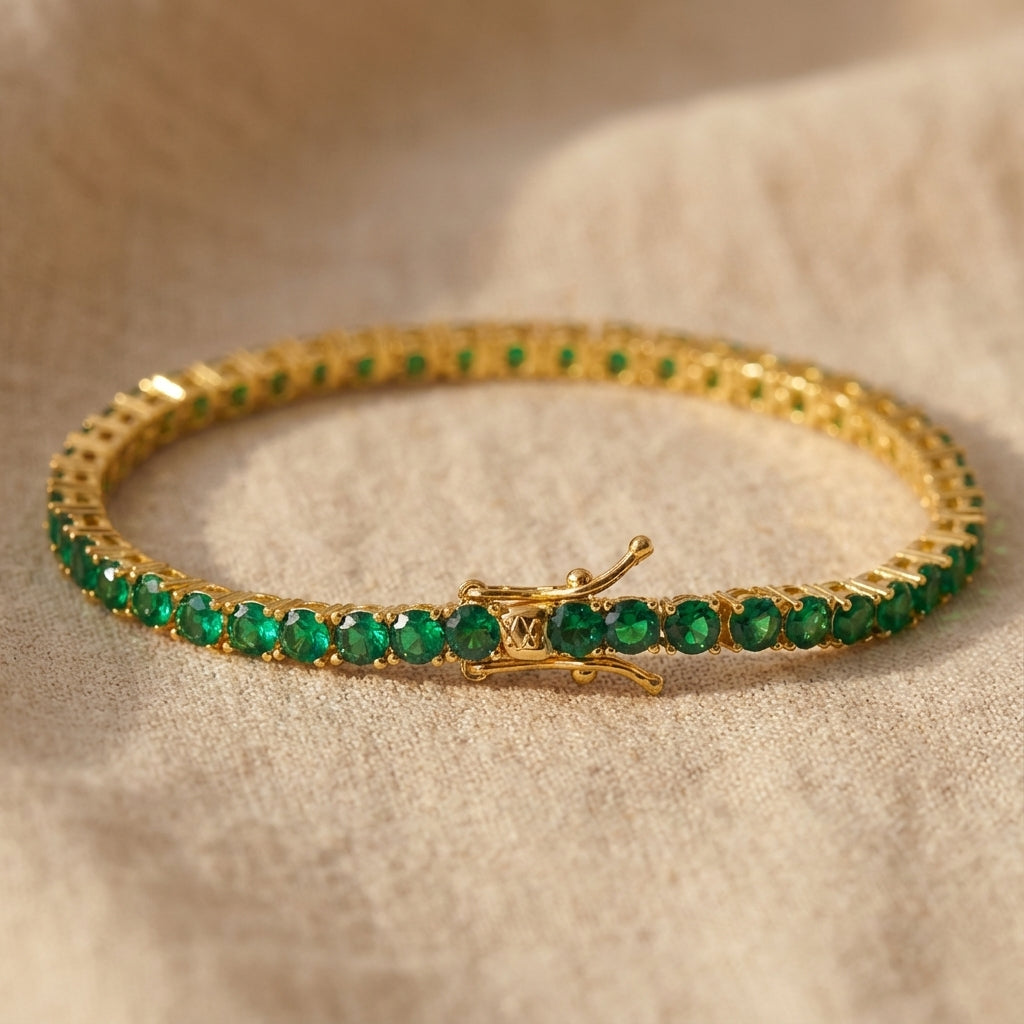 Pulsera de esmeralda Carmen, Lucía & Rocío
