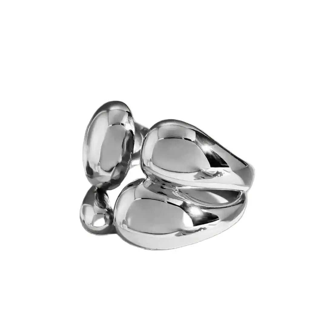 Anillo bicolor oro y plata apilable – imagen 5