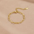 Pulsera moderna de eslabones dorados – imagen 4