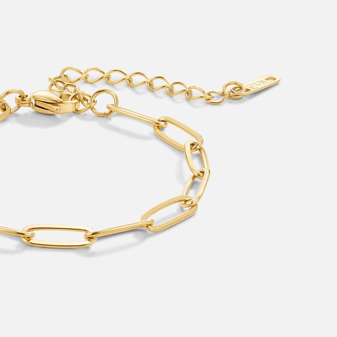 Pulsera moderna de eslabones dorados – imagen 3