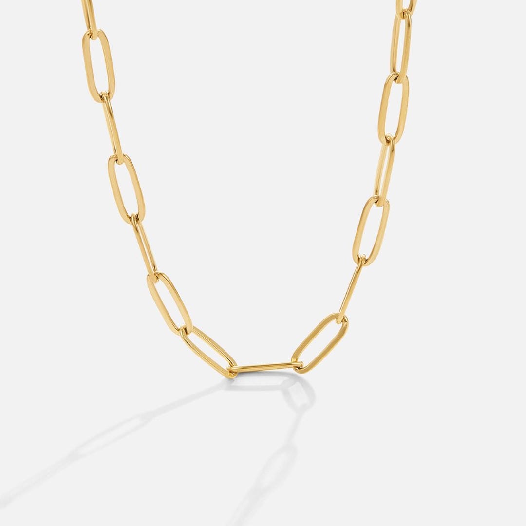 Collar de eslabones dorados – imagen 2
