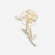 Broche floral de perla