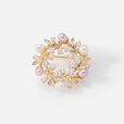 Broche laurel de perlas