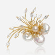 Broche estrella de perlas