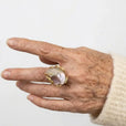 Anillo ajustable con brillo de perla – imagen 4
